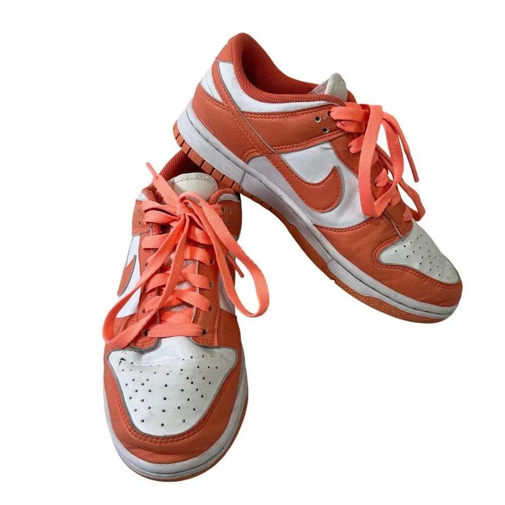 Nike Dunk Low Kids 6.5 Orange Sneakers‎ Athletic Streetwear Casual DD1873-109